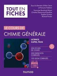 Le cours de chimie générale - 3e éd - Licence, CAPES, PASS