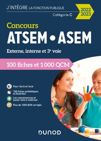 CONCOURS ATSEM/ASEM 2022/2023 - 100 FICHES ET 1 000 QCM