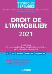 DROIT DE L'IMMOBILIER 2021