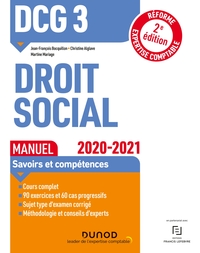 DCG 3 Droit social - Manuel - 2020-2021