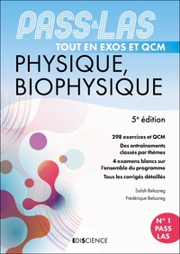 3 - UE3 - PASS & LAS TOUT EN QCM - PHYSIQUE, BIOPHYSIQUE - 5E ED. - PASS ET L.AS