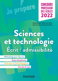 Concours Professeur des écoles 2022 - Sciences et technologie - Ecrit/admissibilité