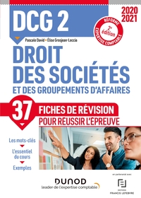 DCG 2 Droit des sociétés et des groupements d'affaires - Fiches de révision - 2021