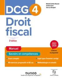 DCG 4 - DROIT FISCAL - T01 - DCG 4 - DROIT FISCAL - MANUEL 2023-2024