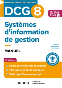 DCG 8 Systèmes d'information de gestion - Manuel - Réforme 2026-2027