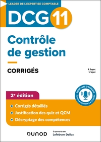 DCG 11 CONTROLE DE GESTION - CORRIGES - 2E ED.