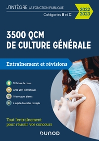 3500 QCM DE CULTURE GENERALE - 2022-2023 - CATEGORIES B ET C