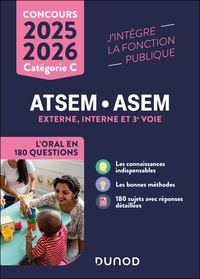 CONCOURS ATSEM/ASEM L'ORAL EN 180 QUESTIONS 2025-2026