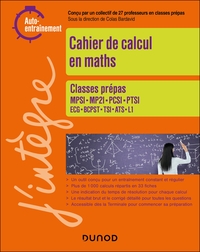 Cahier de calcul en maths Prépas 1re année