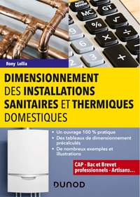 Dimensionnement des installations sanitaires et thermiques domestiques