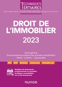 DROIT DE L'IMMOBILIER 2023