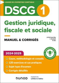 DSCG1 - Gestion juridique, fiscale et sociale - Manuel 2024-2025