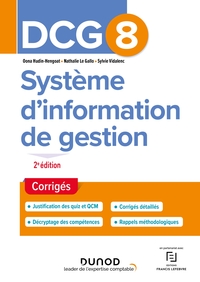 DCG 8 Système d'information de gestion - Corrigés - 2e éd.