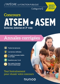 Concours ATSEM/ASEM - Annales corrigées - 2023-2024