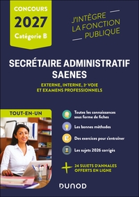 Concours Secrétaire administratif et SAENES 2027- Tout-en-un