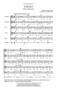 ARR. JON WASHBURN: SAKURA (CHERRY BLOSSOMS) CHANT