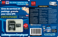 SD-CARD GPS GARMIN BRETAGNE AIRES DE SERVICES ET PARKINGS GRATUITS