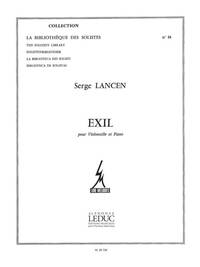 LANCEN EXIL LM016 CELLO & PIANO BOOK