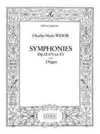 WIDOR SYMPHONIE NO1 OP13 ORGAN BOOK