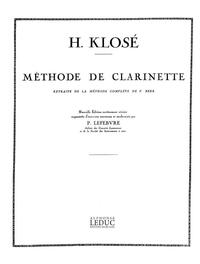 KLOSE METHODE EXTRAITE DE LA METHODE DE BERR CLARINET IN B FLAT BOOK