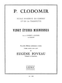 PIERRE CLODOMIR: 20 ETUDES MIGNONNES TROMPETTE