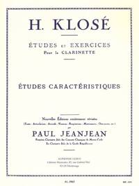 HYACINTHE KLOSE: STUDIES AND EXERCISES FOR CLARINET (CHARACTERISTIC STUDIES) WITH REVISIONS BY PAUL