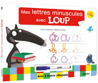 LIVRE ARDOISE LOUP - LES LETTRES MINUSCULES