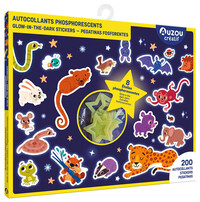 Autocollants phosphorescents - 8 étoiles phosphorescentes !