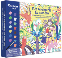 Mon coffret d'artiste - Mes 4 peintures au numéro : Merveilleuse nature