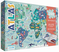 ATLAS : UN PUZZLE - UN LIVRE - UN POSTER