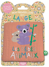 Mon premier livre tissu en lange - Les bébés animaux