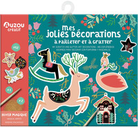 MA POCHETTE D'ARTISTE - MES JOLIES DECORATIONS A PAILLETER ET A GRATTER - HIVER MAGIQUE