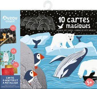 10 Cartes magiques - Cartes à gratter et à métalliser - Ma pochette d'artiste