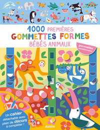 MES TOUT PREMIERS AUTOCOLLANTS - 1000 PREMIERES GOMMETTES FORMES - BEBES ANIMAUX