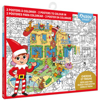 Cherche et trouve géant à colorier - lutins farceurs - avec une vraie loupe !