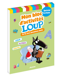 Mon bloc d'activités avec loup - je lis mes premiers mots