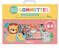 MA POCHETTE DE 100 GOMMETTES  - LES BÉBÉS ANIMAUX