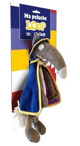 Ma peluche de loup magicien