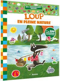 MES AUTOCOLLANTS MALINS - LOUP - EN PLEINE NATURE