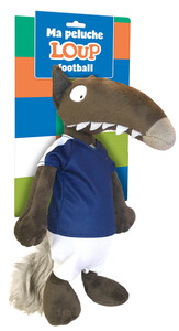Peluche loup foot