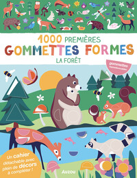 MES TOUT PREMIERS AUTOCOLLANTS - 1000 PREMIÈRES GOMMETTES FORMES - LA FORÊT