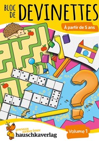 Bloc de casse-têtes et livre activite 5 ans - Tome 1 : Des énigmes colorées pour la maternelle