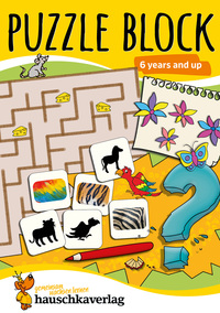 PUZZLE BLOCK - T741 - PUZZLE ACTIVITY BOOK FROM 6 YEARS: COLOURFUL PRESCHOOL ACTIVITY BOOKS WITH PUZ