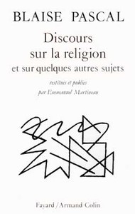 DISCOURS SUR LA RELIGION ET SUR QUELQUES AUTRES SUJETS