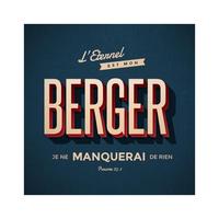 TABLEAU : BERGER - PSAUME 23.1