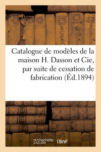 Catalogue de modèles pour bronzes d'art, meubles de style et grande décoration