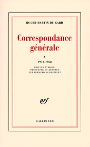 CORRESPONDANCE GENERALE - VOL10 - 1951-1958