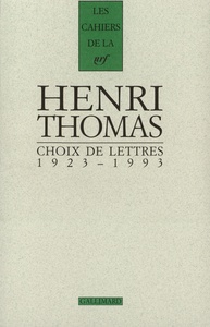 CHOIX DE LETTRES - (1923-1993)