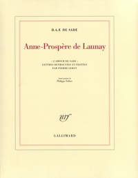 ANNE-PROSPERE DE LAUNAY - "L'AMOUR DE SADE"