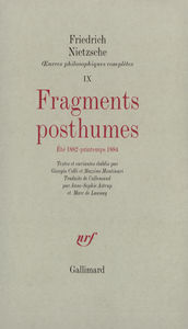 Fragments posthumes